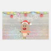 クリスマス 長方形シール (正面)