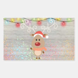 クリスマス 長方形シール