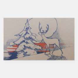 クリスマス 長方形シール