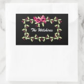 クリスマス 長方形シール (バッグ)