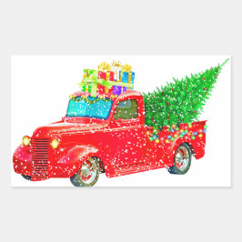 クリスマス 長方形シール