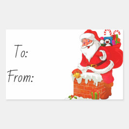 クリスマス 長方形シール