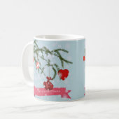 クリスマス 陶器 タイル コーヒーマグカップ (正面左)