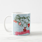 クリスマス 陶器 タイル コーヒーマグカップ (左)