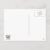 クリスマス〔雄ジカの〕枝角の犬/猫パーソナライズ写真 シーズンポストカード (裏面)