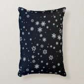 クリスマス：雪の模様 アクセントクッション (正面(垂直))