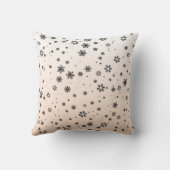 クリスマス:雪の模様 クッション (裏面)