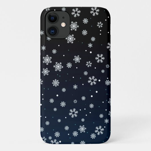 クリスマス:雪の模様 Case-Mate iPhoneケース (裏面)