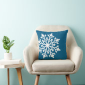クリスマス 雪の結晶 クッションカバー クッション (椅子)