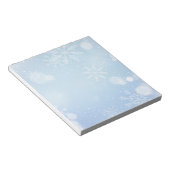 クリスマス+雪の結晶+ノートパッド ノートパッド (アングル)