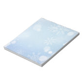 クリスマス+雪の結晶+ノートパッド ノートパッド (回転)