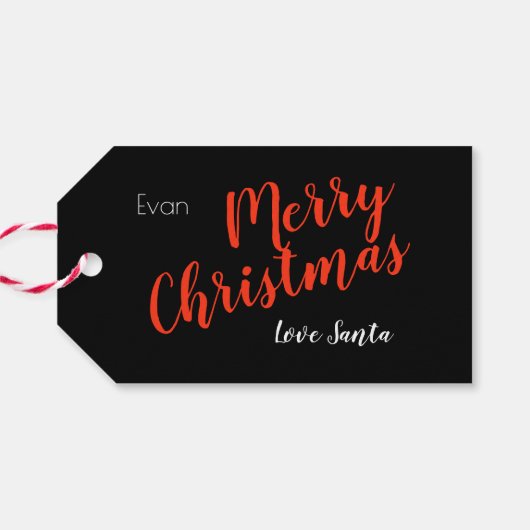 クリスマス、雪、赤い星まで霜の降りた開かないで ギフトタグ (裏面横)