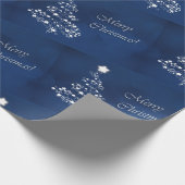 クリスマス（青） ラッピングペーパー (角)