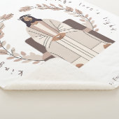 クリスマス | 非常に明るい王 | イエス | ナチュラル シェルパブランケット (3/4)