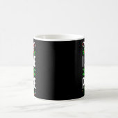 クリスマス 面白い 平和に来ます カップルお揃いの私 コーヒーマグカップ (中央)
