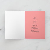 クリスマス、願い シーズンカード (内部)