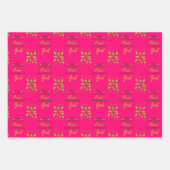 クリスマス，魔法メリー，明るい，休日，シーズン，グリーティ ラッピングペーパーシート (正面3)