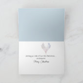 クリスマス《鳥》アメリカゴガラと赤いハート カード (内部)