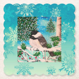 クリスマス《鳥》アメリカゴガラチャッタープレート ペーパーコースター