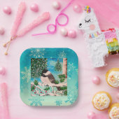 クリスマス《鳥》アメリカゴガラチャッタープレート ペーパープレート (パーティー)