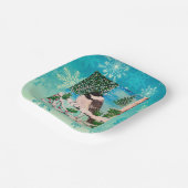 クリスマス《鳥》アメリカゴガラチャッタープレート ペーパープレート (傾斜あり)