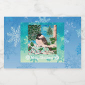 クリスマス《鳥》アメリカゴガラチャッター フードラベル (シングルラベル)