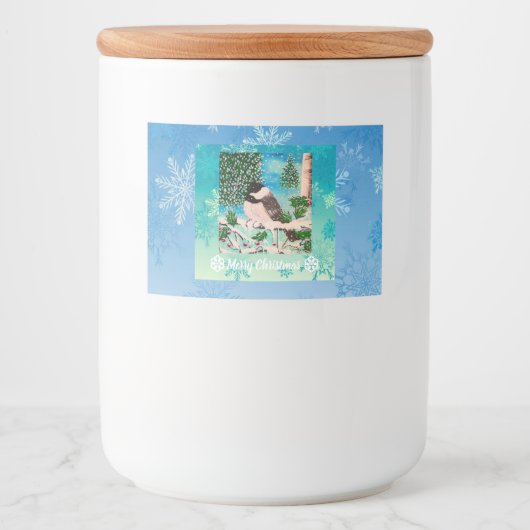 クリスマス《鳥》アメリカゴガラチャッター フードラベル (正面)