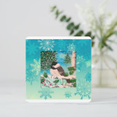 クリスマス《鳥》アメリカゴガラチャッター 招待状 (スタンド正面)