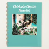 クリスマス《鳥》アメリカゴガラチャットターメモ帳 プランナー手帳 (正面)