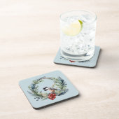 クリスマス《鳥》アメリカゴガラバードインリースアート コースター (右側)