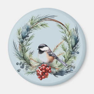 クリスマス《鳥》アメリカゴガラバードインリースアート マグネット