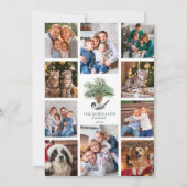 クリスマス《鳥》アメリカゴガラファミリー10フォトコラージュ シーズンカード (正面)