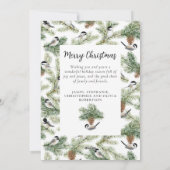 クリスマス《鳥》アメリカゴガラファミリー10フォトコラージュ シーズンカード (裏面)