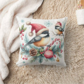 クリスマス《鳥》アメリカゴガラ クッション (ブランケット)