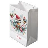 クリスマス《鳥》アメリカゴガラ ミディアムペーパーバッグ (正面アングル)