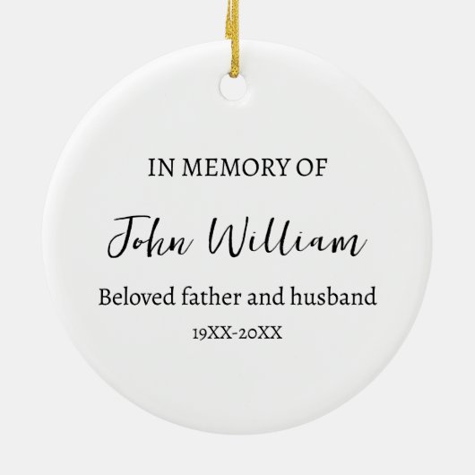 クリスマス(鳥)ショウジョウコウカンチョウが家族の死の記念に表示 セラミックオーナメント (裏面)