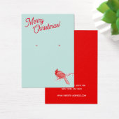 クリスマス（鳥）ショウジョウコウカンチョウイヤリングジュエリー表示 (デスク)