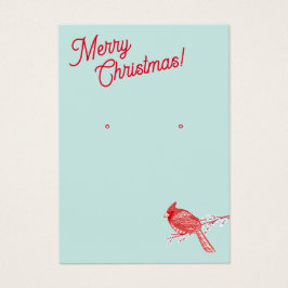 クリスマス（鳥）ショウジョウコウカンチョウイヤリングジュエリー表示