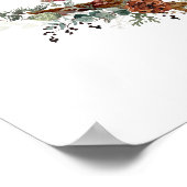 クリスマス(鳥)ショウジョウコウカンチョウカップル ポスター (角)