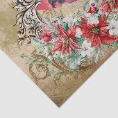 クリスマス（鳥）ショウジョウコウカンチョウティッシュペーパー 薄葉紙 (詳細)