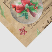 クリスマス(鳥)ショウジョウコウカンチョウデコページ紙 薄葉紙 (詳細)