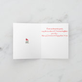 クリスマス（鳥）ショウジョウコウカンチョウハウスウィズバストホリデーカード シーズンカード (内部)