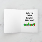 クリスマス（鳥）ショウジョウコウカンチョウホリデーカード シーズンカード (内部)