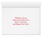 クリスマス(鳥)ショウジョウコウカンチョウホリデーボタニカルグリーティングカード (内部横(下))