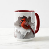 クリスマス（鳥）ショウジョウコウカンチョウマグ マグカップ (正面右)