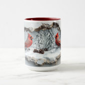 クリスマス(鳥)ショウジョウコウカンチョウマグ マグカップ (中央)