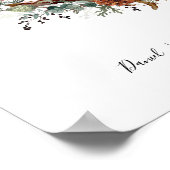 クリスマス（鳥）ショウジョウコウカンチョウ六人家族 ポスター (角)