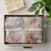 クリスマス（鳥）ショウジョウコウカンチョウ広場 薄葉紙 (ギフト)