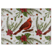 クリスマス（鳥）ショウジョウコウカンチョウ カッティングボード (正面)