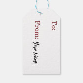 クリスマス（鳥）ショウジョウコウカンチョウ ギフトタグ (裏面)